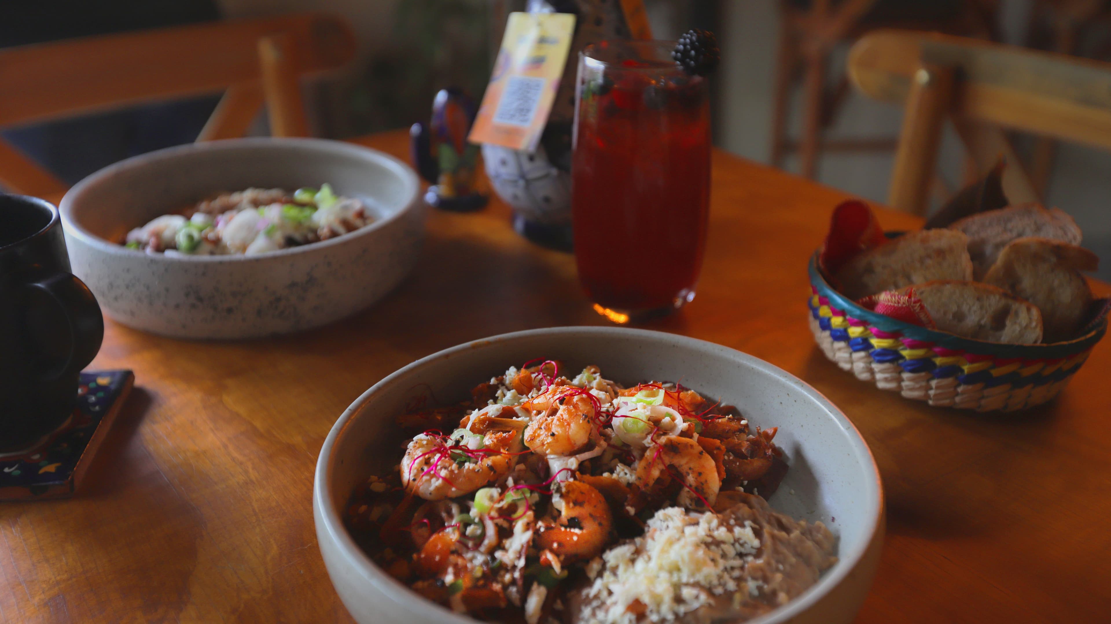 Spicy chilaquiles variation