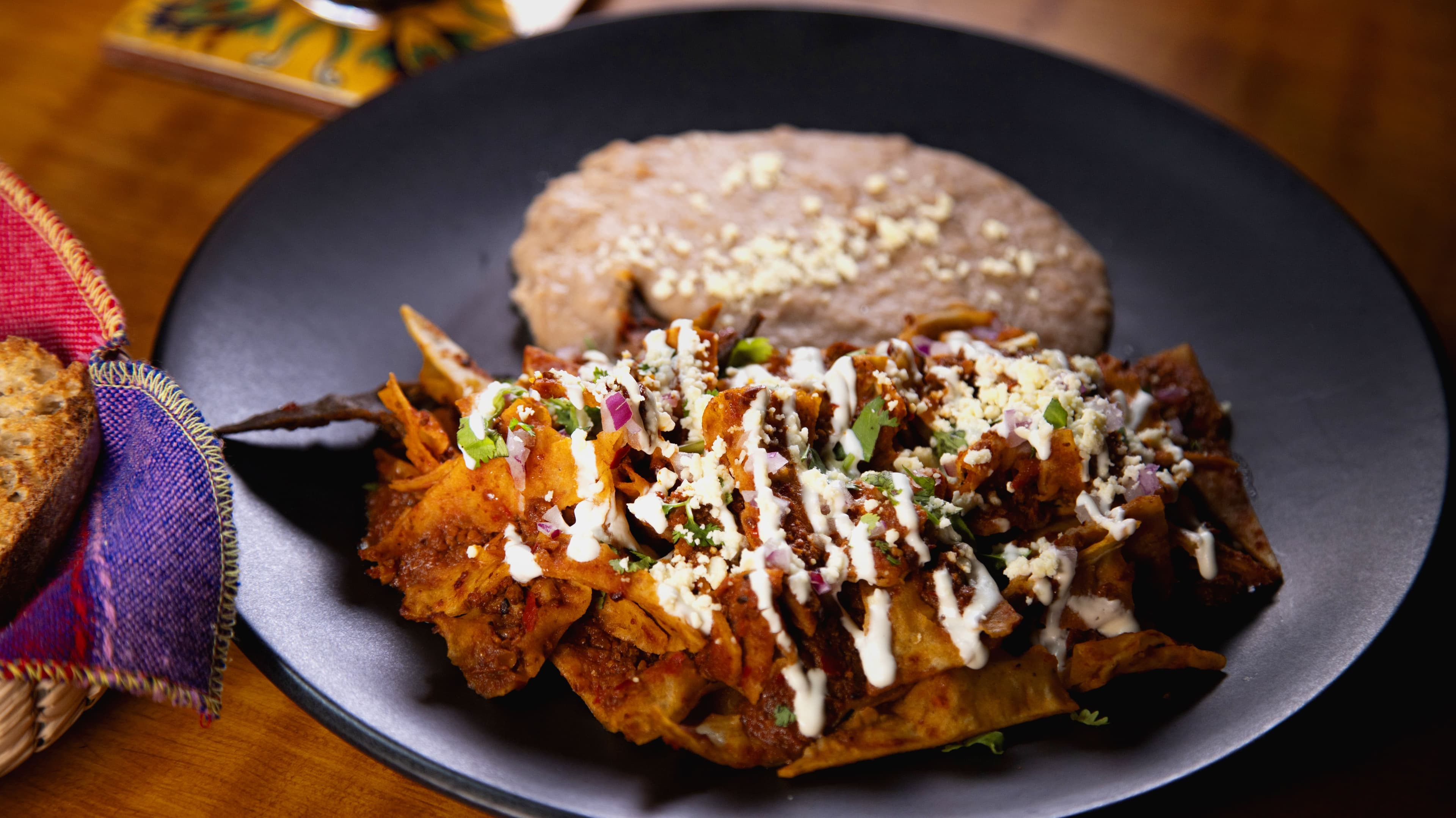 Fresh ingredients for our chilaquiles